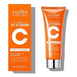 NEW SADOER 5X Vitamin C Face Serum Niacinamide Brightening Hydrating Skincare